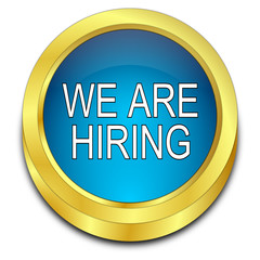 We are hiring Button - 3D illustration