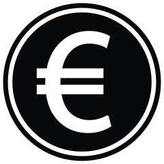 EURO icon. EURO sign. vector