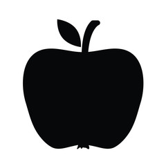 apple icon. vector black apple symbol