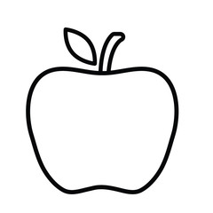 apple icon. vector black apple symbol