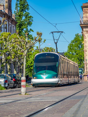 Obraz premium Tram in Strasbourg France