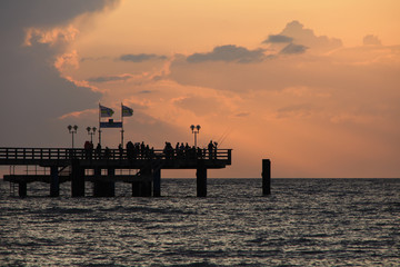 Pier in The Evening