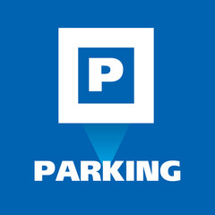 Vector logo of car and Bicycle Parking area