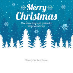 Christmas card template design.