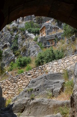  Lycian Rock Tombs. Myra Necropolis