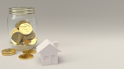 3d rendering image  plan for housing concept.