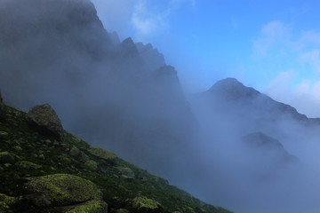 Fog in the mountains