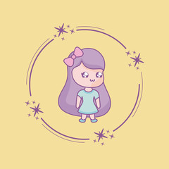 cute little girl kawaii style