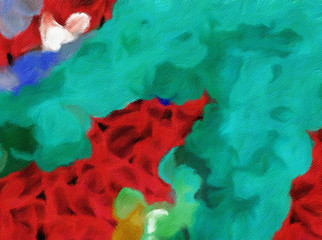Abstract impressionism watercolor background. Colorful texture. Oil painting style.