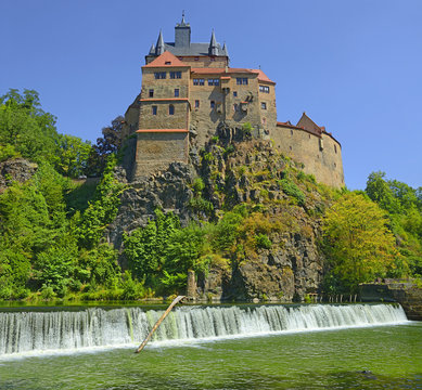 Historic Kriebstein castle near Waldheim in Saxony, Germany