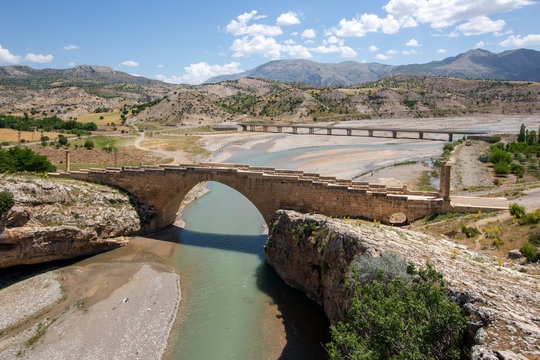 Historical Cendere Bridge in Adiyaman Province