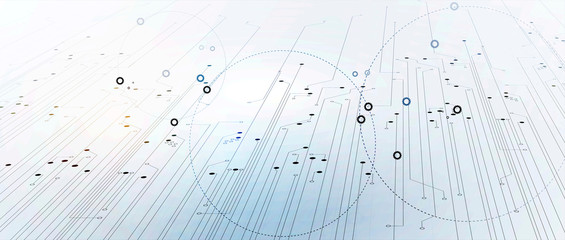 Technology data background, idea of global business solution