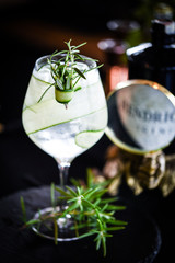 tonic gin with fresh cucumber & rosemarie spicy