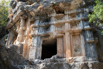 Ancient Site of Pinara, Lycia in Mugla city of Turkey