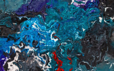 Abstract painting in oil background, splashes of paint on canvas, template for create design textile and fabric prints, flyers, invitations and banners backdrops, colorful fantasy wallpaper pattern