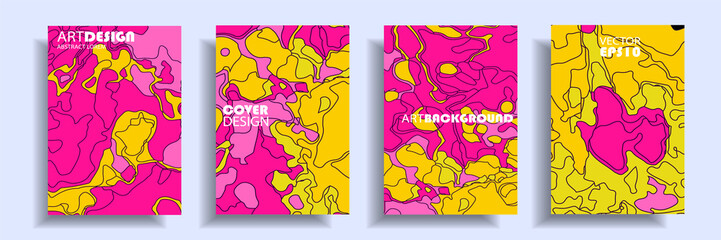 Modern design A4.Abstract bright texture of colored bright liquid paints.Splash  trends paints.Used design presentations, print,flyer,business cards,invitations, calendars,sites, packaging,cover.