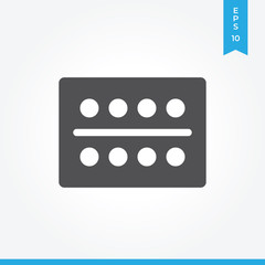 Watercolor palette vector icon, simple sign for web site and mobile app.