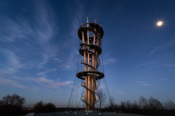 Schönbuchturm und Mond