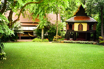 Thailand old house made of wood