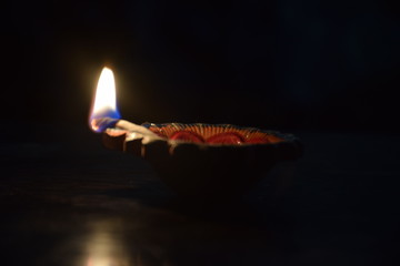 Indian traditional oil lamp