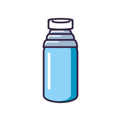 bottle plastic beverage isolated icon