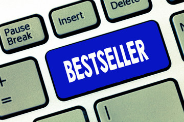 Word writing text Bestseller. Business concept for Book product sold in large numbers Successful literature.