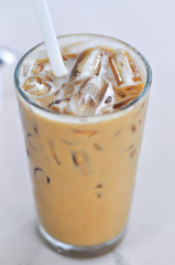 iced coffee, latte or iced latte