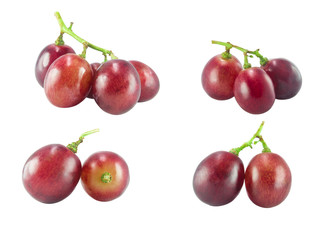 isolated red grape