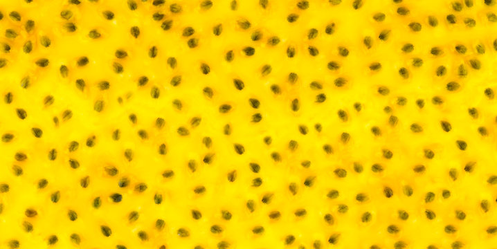 juicy passion fruit on white background