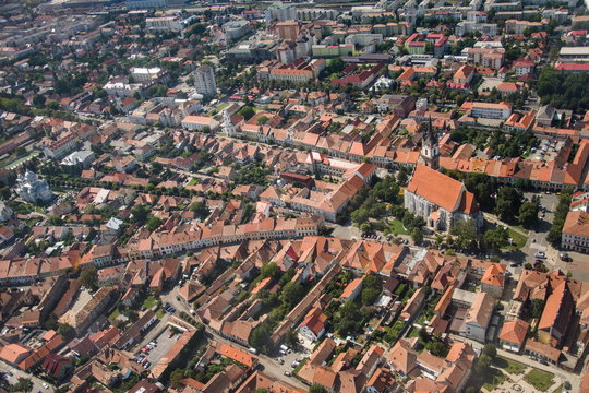 ROMANIA Bistrita view from the plane,august 2019