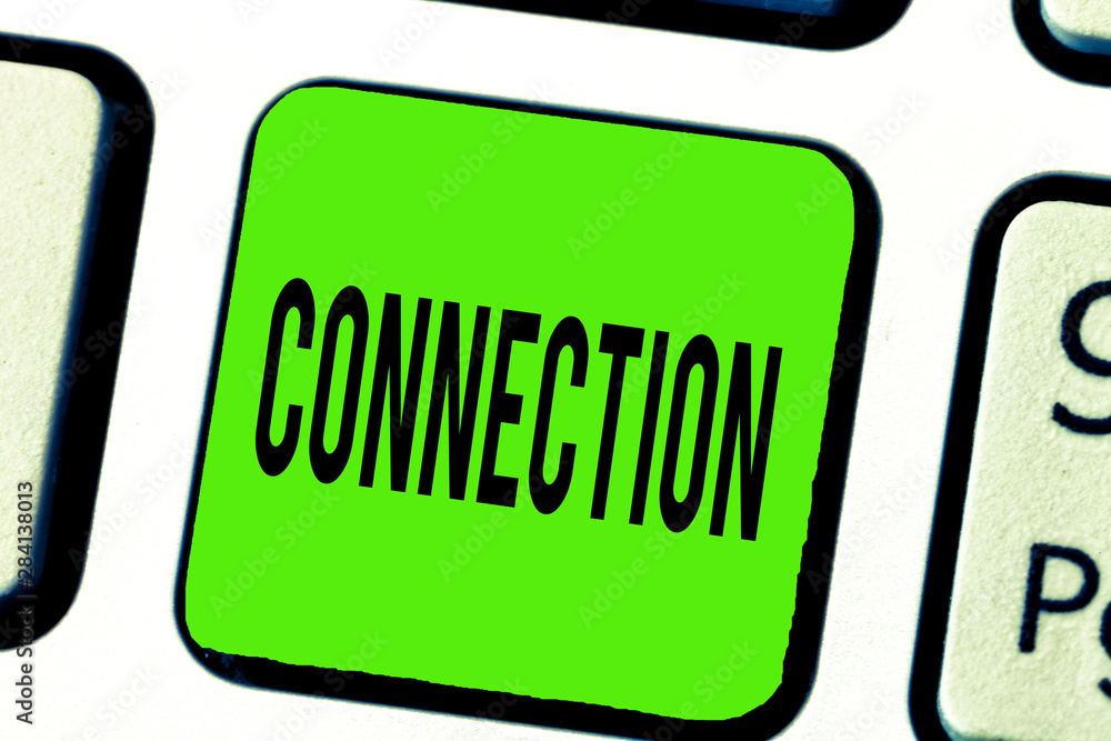 Poster text sign showing connection. conceptual photo relation association causal logical relation sequence