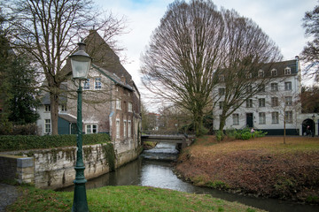 Nature and houses in autumn season