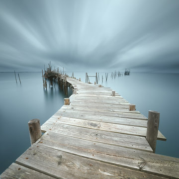 Close-up of a wooden jetty, Cais Palafitico da Carrasqueira, Comporta, Portugal