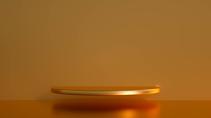 Beautiful, elegant background with a pedestal and a showcase. 3d illustration, 3d ..rendering.