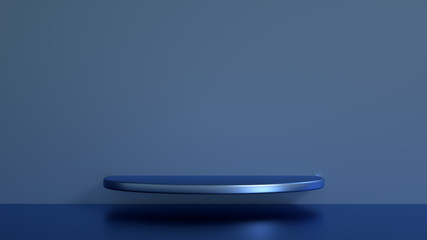 Beautiful, elegant background with a pedestal and a showcase. 3d illustration, 3d ..rendering.