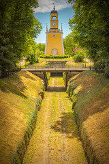 Karlskrona Admirality Bell Tower and Disused Rail Track