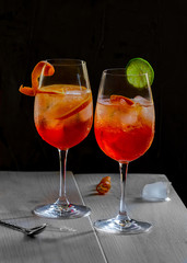 Aperol cocktaile background