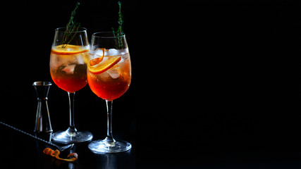Aperol cocktaile background