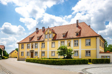 Pfarrhaus, Herrieden, Bayern, Deutschland 