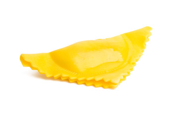 italian triangular ravioli isolated
