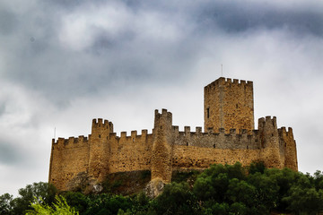 Fototapeta na wymiar Yellow castle Almourol - Portugal
