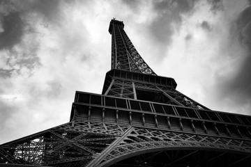 Eiffel tower in paris city