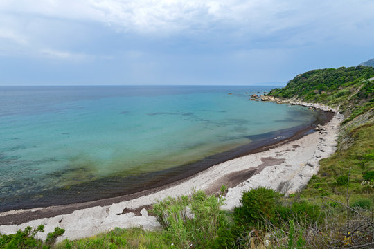 Strand in der Alonaki Bucht auf Korfu, Griechenland - beach on Corfu, Greece
