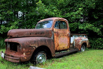 rusted vintage truck