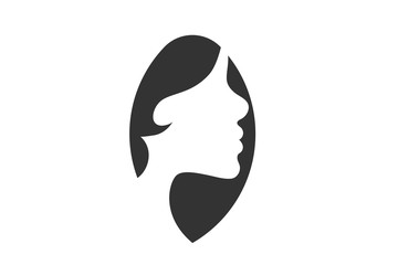 Modern woman vector icon 