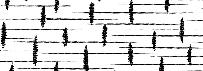 The Abstract irregular dot and stroke. Monochrome background of wavy knit fibers with spots, halftone and noise. For posters, banners, retro and urban design