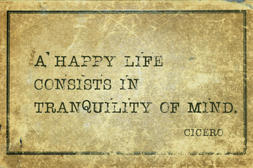 happy life Cicero