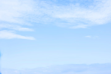 Blue sky with white clouds, background