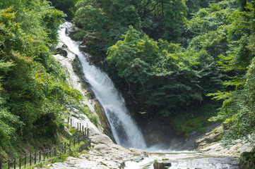 Obraz na płótnie Canvas 日本の滝百選　観音の滝