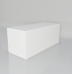 Empty room with a pedestal for presentation. 3d rendering